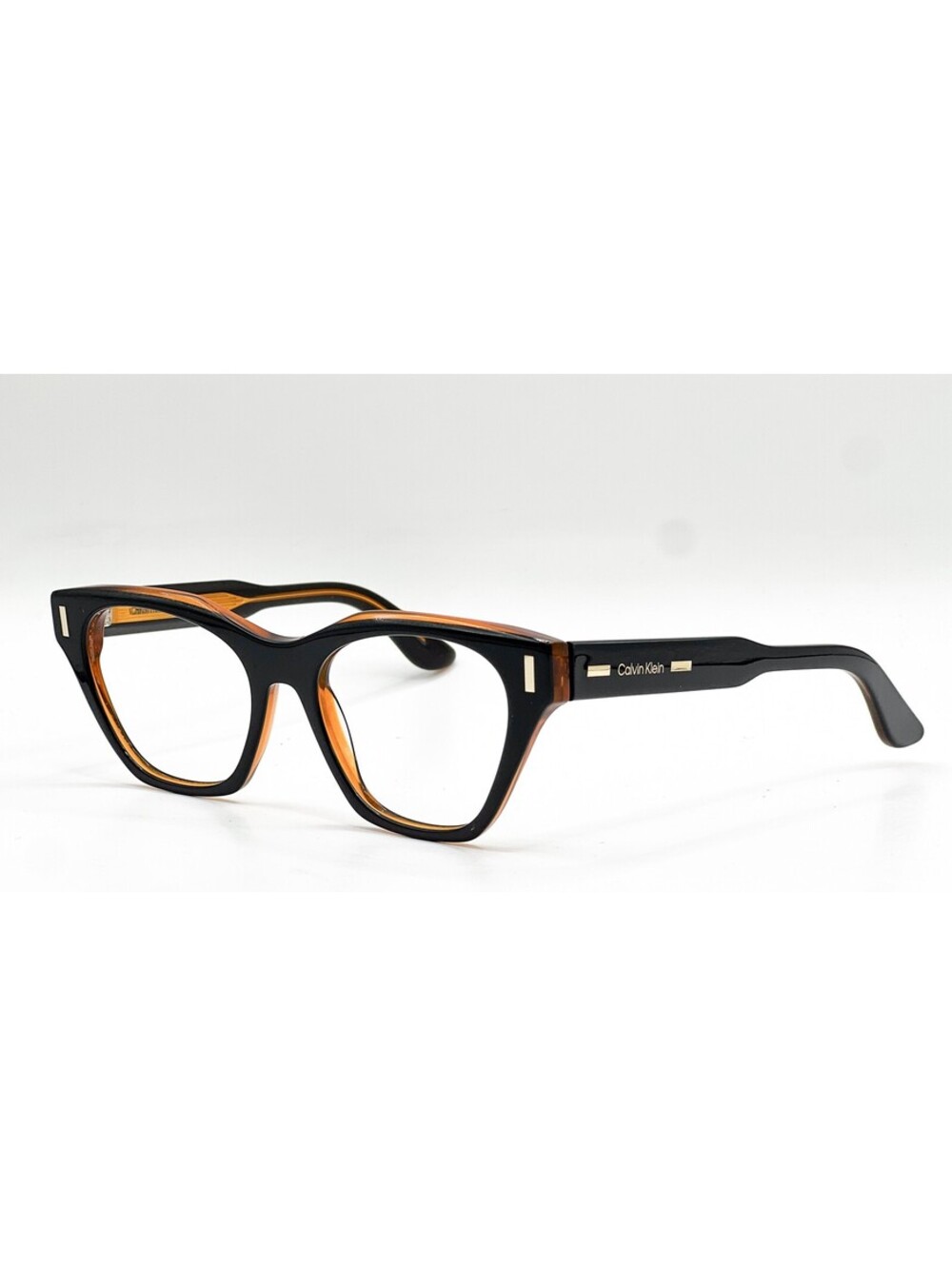 Calvin Klein 23518 002 Black Cat Eye Authentic Eyeglass Frames 52-18 - Picture 1 of 5